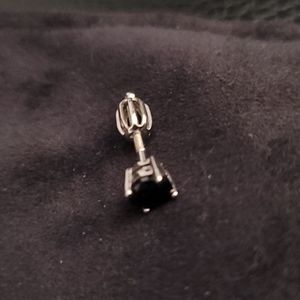 Black stud earrings